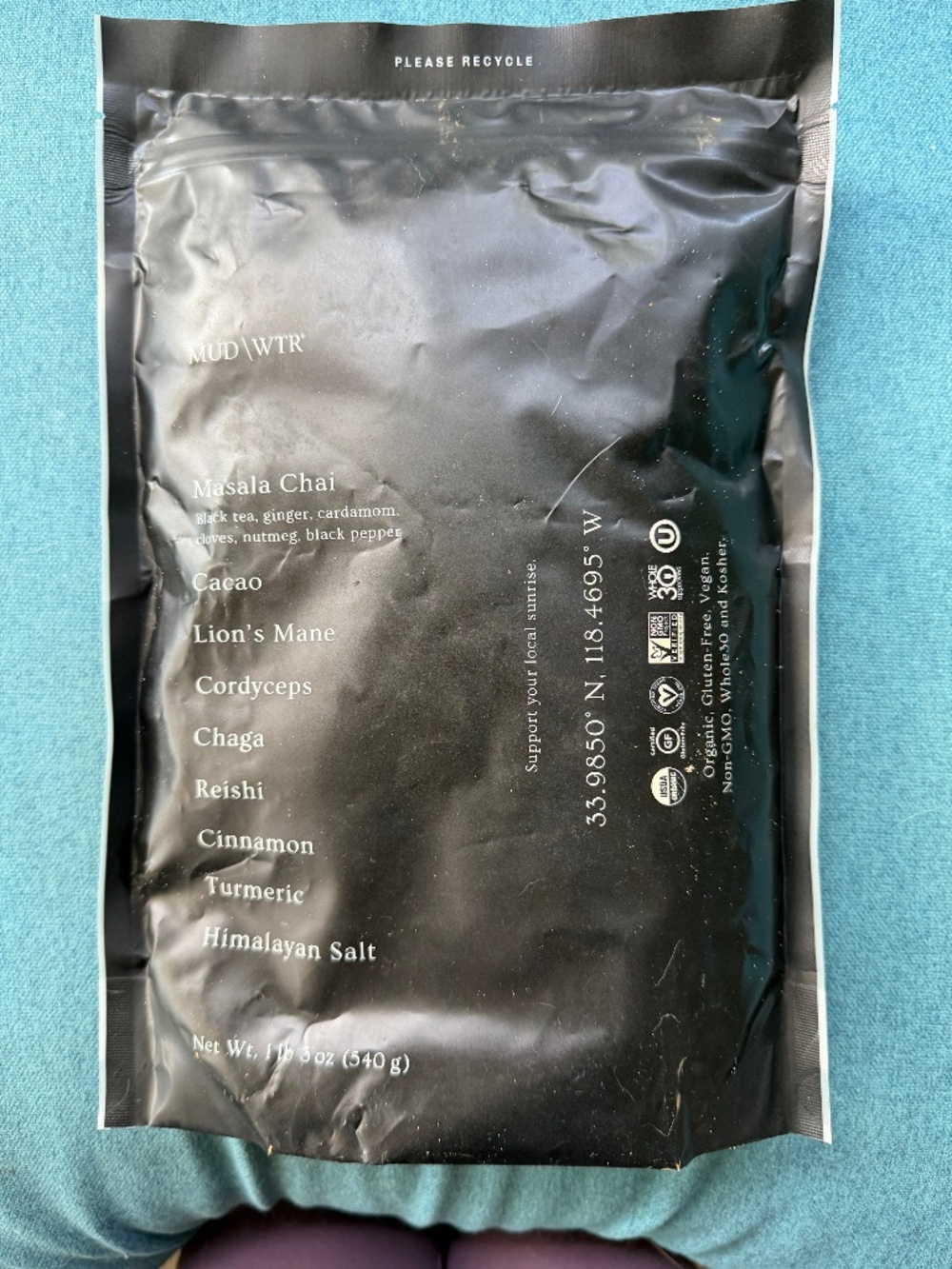 Mudwtr one-pound+ bag Unopened--Premium Mushroom Coffee Alternative